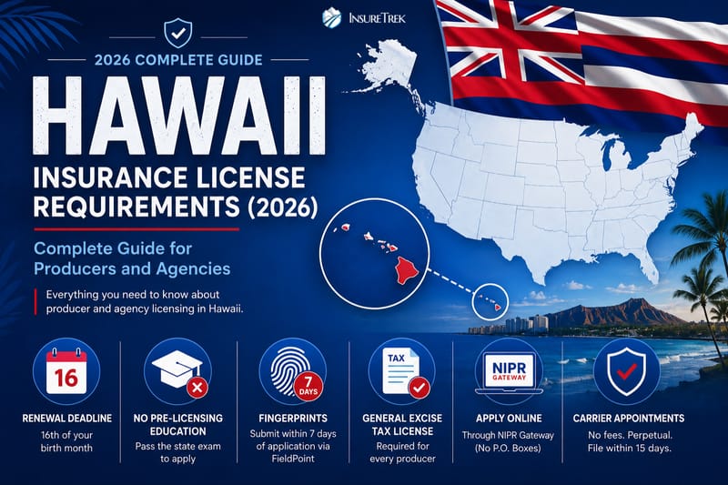 Hawaii insurance license requirements