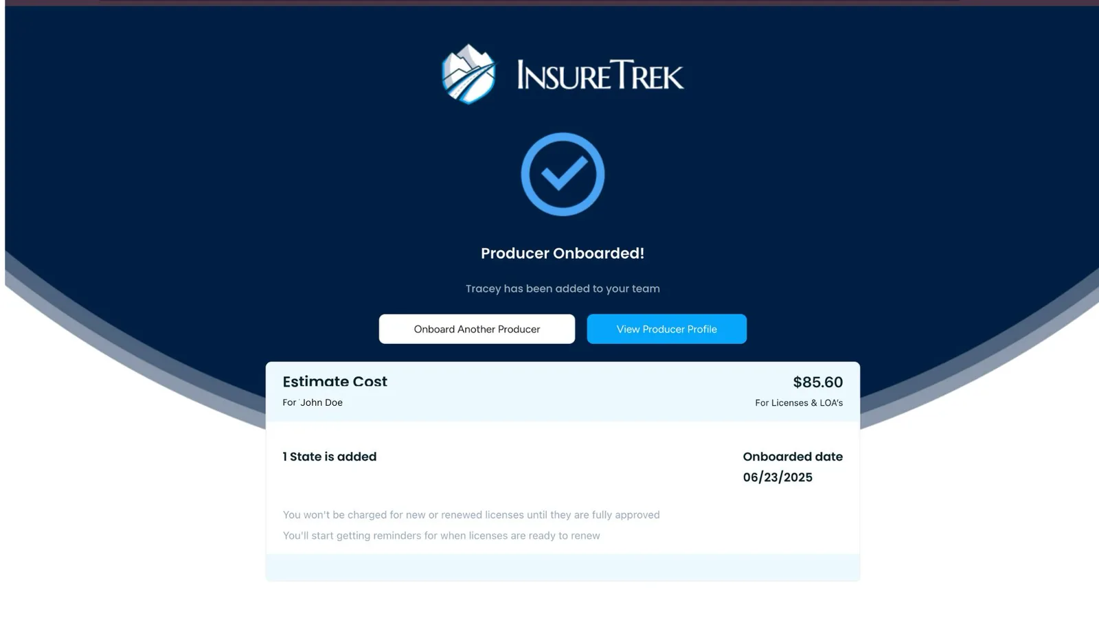 Onboarding complete