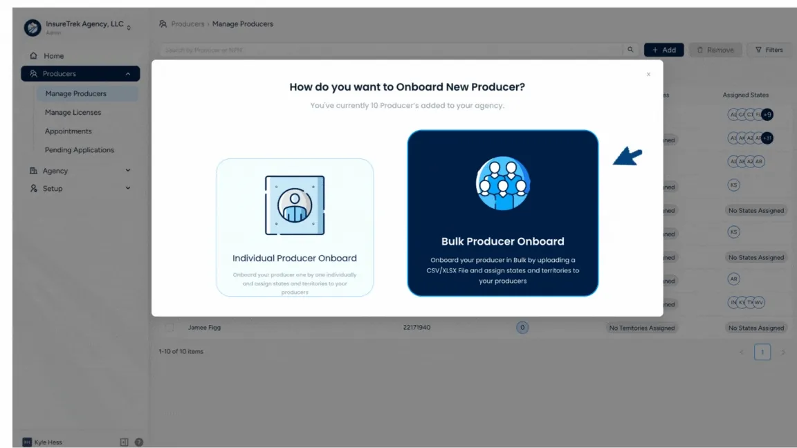 Select bulk onboard